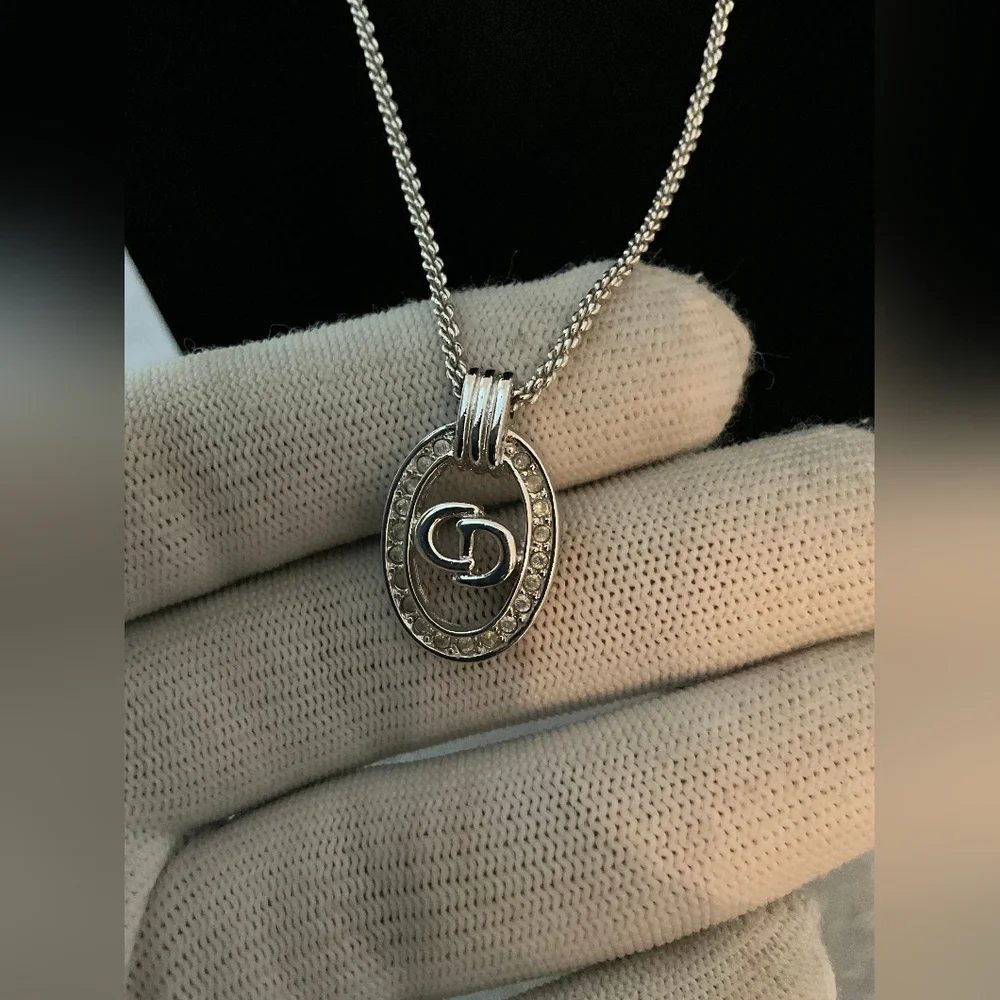 Christain Dior Sterling Silver Necklace - Picture 4 of 9